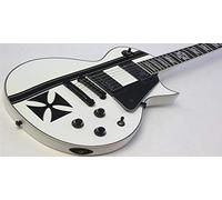 Iron Cross + Stripes JH Sticker Vinyl Body Guitar & Bass Pegatina (negro)