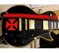 Iron Cross + Stripes JHSticker Vinyl Body Guitar & Bass Pegatinas (rojo)