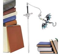 Iron Dragon Bookmark, 44g Collectible Page Marker for Books, Fantasy-Inspired Reading Accessory for Teens and Adults, Unique Gift Idea for Readers, Mythical Creature Decoration for Pages