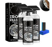 Iron Eraser Iron And Rust Remover for Car Wheels, Paint, Brake Dust, and Metal Surface Cleaning (3Pcs)