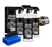 Iron Eraser Iron and Rust Remover Spray for Car Wheels, Paint, Brake Dust, and Metal Surface Cleaning, Automotive Care (3pcs)