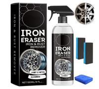 Iron Eraser Rust Remover Spray, Iron Powder Remover Spray for Car Wheels and Paint, Car Rust-Remover Cleaner Sprays, Fast Acting-Rust and Brake Dust Removers (1PC)