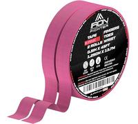 IRON FIGHTER 2X Correa Dedo 1,25 cm x 13,7 m (total 27 m) - JJB Jiu Jitsu brasileño - Escalada - Crossfit - MMA - Grappling - Judo - Voleibol - Culturismo - Rodillos de dedo Tape Rosa