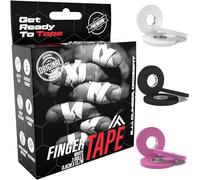 IRON FIGHTER 3X Esparadrapo de Dedos Blanco 0,8cm x 13,7m (total 41m) - Vendaje Dedos, Cintas para Dedos, Cinta Adhesiva Deportiva, Protección Dedos, Crossfit, Escalada, Voleibol, MMA, Grappling, Judo