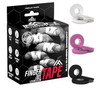 IRON FIGHTER 3X Esparadrapo de Dedos Blanco 1,25cm x 13,7m (total 41m) - Vendaje Dedos, Cintas Dedos, Cinta Adhesiva Deportiva, Protección Dedos, Crossfit, Escalada, Voleibol, MMA, Grappling, Judo