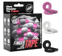 IRON FIGHTER 3X Esparadrapo de Dedos Rosa 1,25cm x 13,7m (total 41m) - Vendaje Dedos, Cintas Dedos, Cinta Adhesiva Deportiva, Protección Dedos, Crossfit, Escalada, Voleibol, MMA, Grappling, Judo