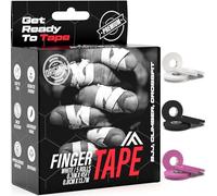 IRON FIGHTER 5X Esparadrapo de Dedos Blanco 0,8cm x 13,7m (total 68m) - Vendaje Dedos, Cintas para Dedos, Cinta Adhesiva Deportiva, Protección Dedos, Crossfit, Escalada, Voleibol, MMA, Grappling, Judo