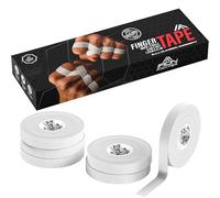 IRON FIGHTER 6X Esparadrapo de Dedos Blanco 1,25cm x 13,7m (Total 82m) - Vendaje Dedos, Cintas Dedos, Cinta Adhesiva Deportiva, Protección Dedos, Crossfit, Escalada, Voleibol, MMA, Grappling, Judo