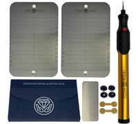 IRON HODL Billetera de acero + lápiz de grabado dorado + placa de prueba, tornillos, pegatinas, caja - (2 x 24+1) Recovery Seed Frase Placa de Metal Crypto Wallet Bitcoin Wallet Crypto Cold Wallet