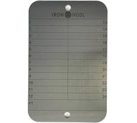 IRON HODL Cartera de acero 24+1 con placa de metal para cripto Bitcoin y cripto de acero