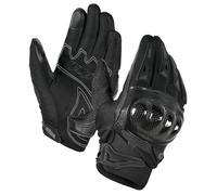 IRON JIA'S Guantes Moto Verano Hombre Cáscara Dura de Fibra Carbono Transpirable Pantalla Táctil Suave para Motociclismo Montañismo Senderismo Negro M