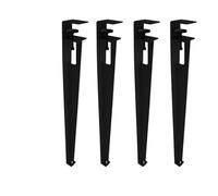 Iron Legs Supporting Table Metal Brackets Movable Height Adjustable Table Legs Support Frame Suitable Coffee Tables Dining Tables Leg(40cm/Black)