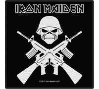 Iron Maiden A Matter Of Life And Death Unisex Parche negro-blanco, 100% poliéster,