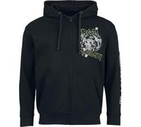 Iron Maiden Aces High Hombre Capucha con Cremallera Negro 50% algodón, 50% poliéster Regular
