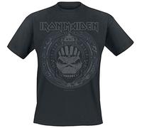 Iron Maiden Book of Souls Skull Hombre Camiseta Negro 100% algodón Regular