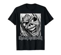Iron Maiden Boxed Face Eddie Number of The Beast Camiseta, Hombre, Negro, 6XL