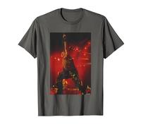 Iron Maiden Bruce Dickinson en Vivo por Andy Willsher Camiseta, Hombre, Asfalto, M