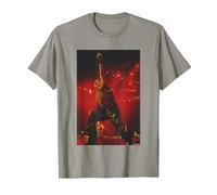 Iron Maiden Bruce Dickinson en Vivo por Andy Willsher Camiseta, Hombre, Pizarra, XXL