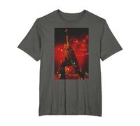 Iron Maiden Bruce Dickinson en Vivo por Andy Willsher Camiseta, Hombre Tallas Grandes, Asfalto, 6X Alto