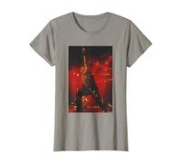 Iron Maiden Bruce Dickinson en Vivo por Andy Willsher Camiseta, Mujer, Pizarra, XXL
