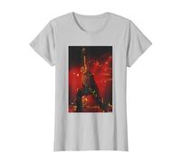 Iron Maiden Bruce Dickinson en Vivo por Andy Willsher Camiseta, Mujer, Plata, 3XL