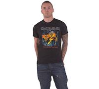 Iron Maiden Camiseta Número De La Bestia Eddie Panel Burst Oficial Hombre Negro, Negro, Medium