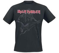 Iron Maiden Eddie Bass Hombre Camiseta Negro 5XL 100% algodón Vorne Bedruckt Regular