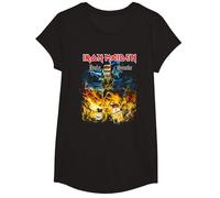 Iron Maiden Eddie Holy Smoke Camiseta, Niñas, Negro, M