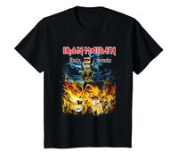 Iron Maiden Eddie Holy Smoke Camiseta, Niños, Negro, 12 años