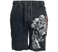 Iron Maiden Eddie Hombre Pantalones Cortos Gris M 100% algodón Suelto