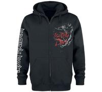 Iron Maiden Fear of The Dark Hombre Capucha con Cremallera Negro M