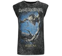 Iron Maiden Fear of The Dark Hombre Top Tirante Ancho Gris S 100% algodón Regular