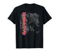 Iron Maiden Hi Contrast Trooper Camiseta, Hombre, Negro, L