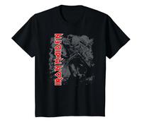 Iron Maiden Hi Contrast Trooper Camiseta, Niños, Negro, 10 años