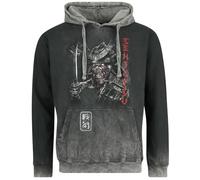 Iron Maiden Hombre Sudadera con Capucha Gris 100% algodón Regular