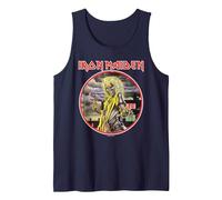 Iron Maiden Killers Camiseta sin Mangas, Hombre, Azul Marino, M