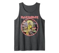 Iron Maiden Killers Camiseta sin Mangas, Hombre, Jaspeado Oscuro, S