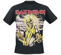 Iron Maiden Killers Hombre Camiseta Negro L 100% algodón Vorne Bedruckt, Hinten Bedruckt Regular