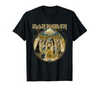 Iron Maiden - Lightning Circle Gold Black Camiseta