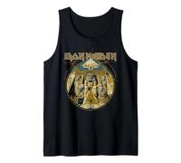 Iron Maiden - Lightning Circle Gold Black Camiseta sin Mangas
