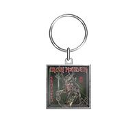 Iron Maiden Llavero Keychain Senjutsu Band Logo Nuevo Oficial Negro Size One Size