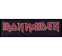 Iron Maiden - ROCKOFF Iron Maiden Iron Maiden Logo Unisex Parche Negro/Rojo/blanco 100% poliéster Sin definir