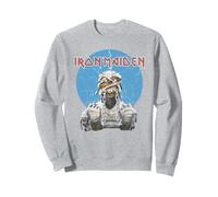 Iron Maiden Mummy Lightning Circle Grey Sudadera
