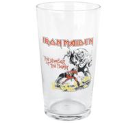 Iron Maiden Number Of The Beast Unisex Vaso Cerveza transparente vidrio 0,5 l