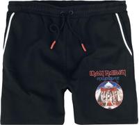 Iron Maiden Powerslave Hombre Pantalones Cortos Negro 65% algodón, 35% poliéster Suelto