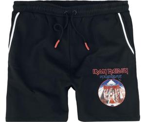 Iron Maiden Powerslave Hombre Pantalones Cortos Negro XXL 65% algodón, 35% poliéster Suelto