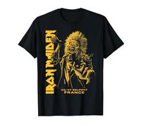 Iron Maiden Run For Your Lives Tour Belfort Camiseta, Hombre, Negro, 3XL