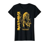 Iron Maiden Run For Your Lives Tour Belfort Camiseta, Mujer, Negro, XS