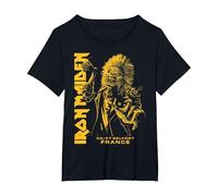 Iron Maiden Run For Your Lives Tour Belfort Camiseta, Mujer Tallas Grandes, Negro, 5XL Grande
