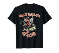 Iron Maiden Run to The Hills Camiseta, Hombre, Negro, 4XL
